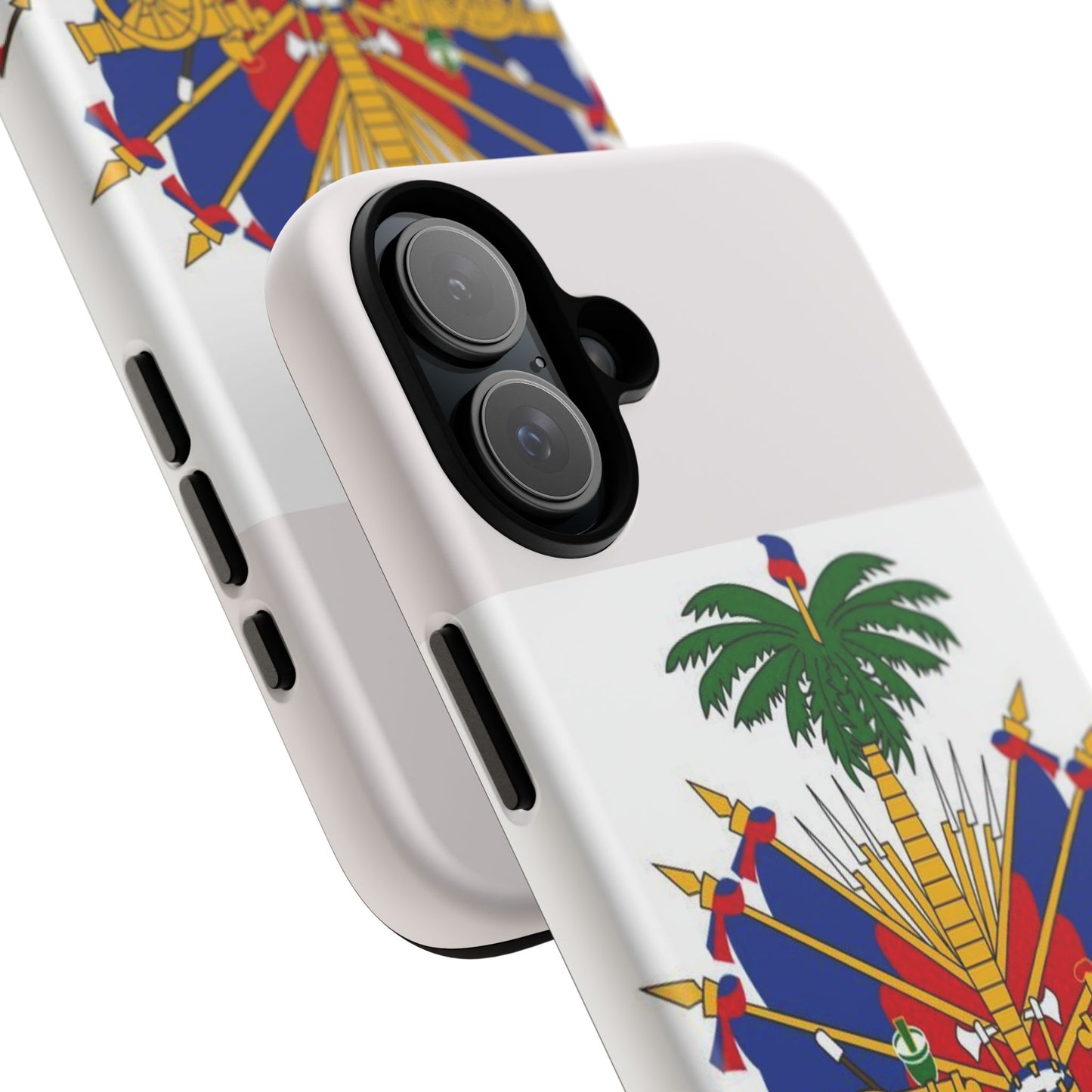 Haiti Flag Tough Phone Case — Presidential Coat of Arms Protective Cover