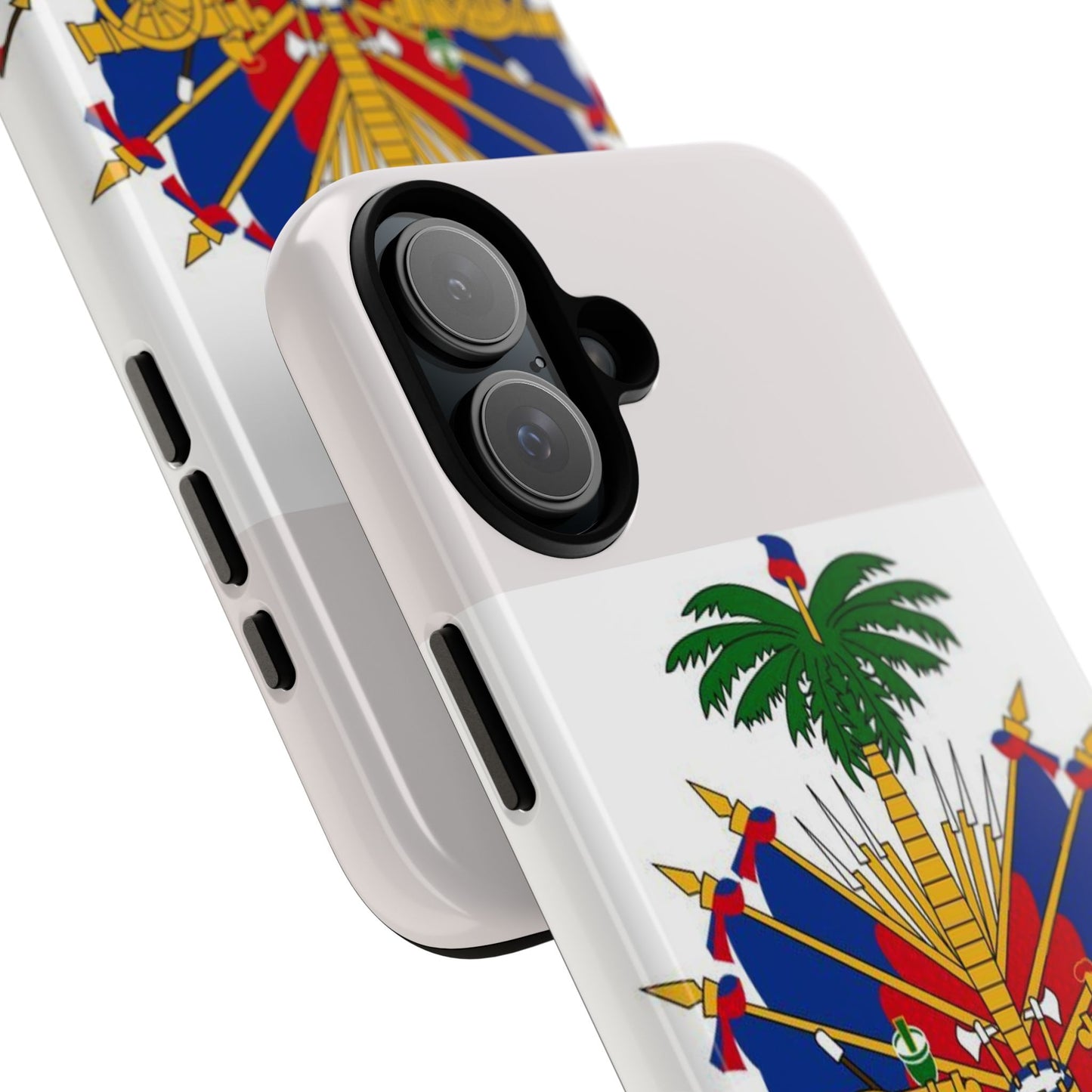 Haiti Flag Tough Phone Case — Presidential Coat of Arms Protective Cover