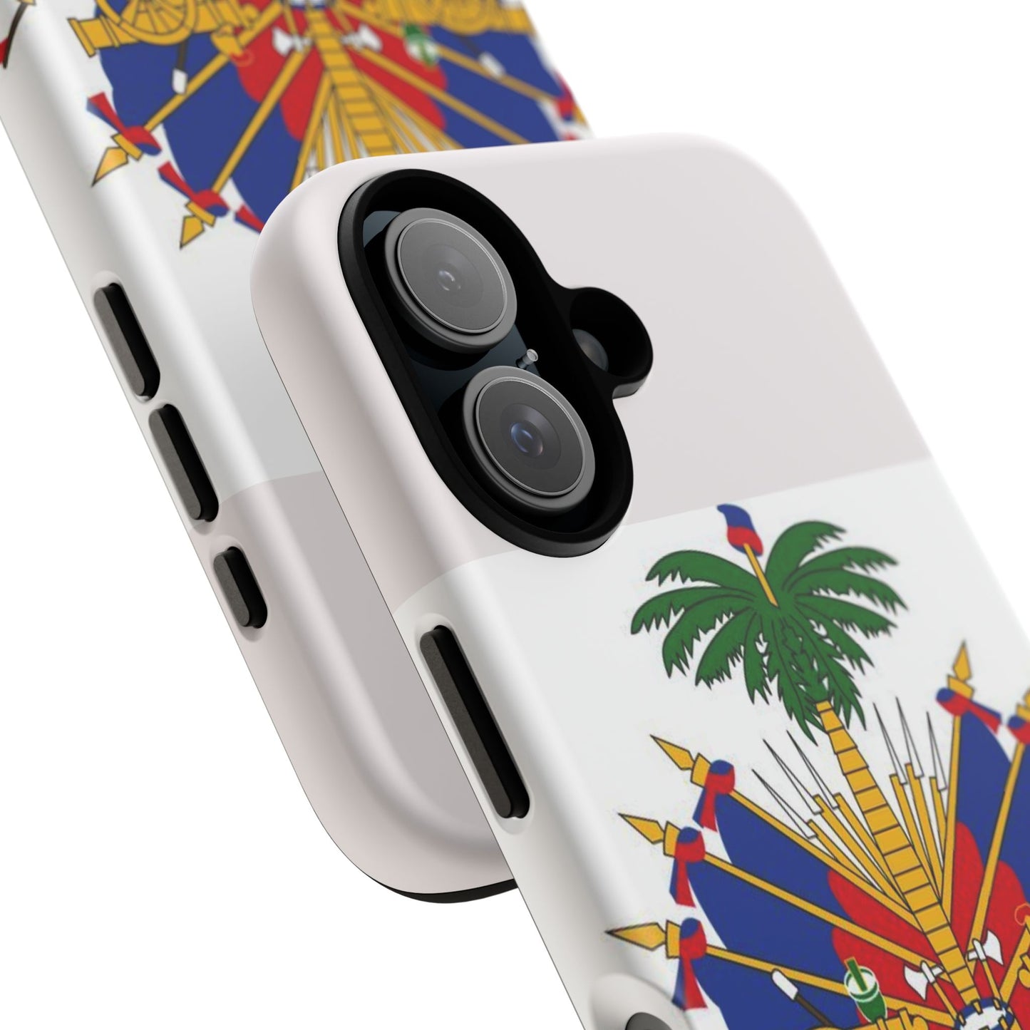 Haiti Flag Tough Phone Case — Presidential Coat of Arms Protective Cover