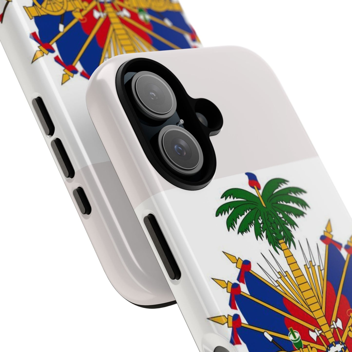Haiti Flag Tough Phone Case — Presidential Coat of Arms Protective Cover